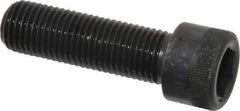 Made in USA - 7/16-20 UNF Hex Socket Drive, Socket Cap Screw - Alloy Steel, Black Oxide Finish, Fully Threaded, 1-1/2" Length Under Head - Exact Tool & Supply