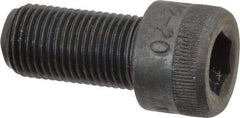Made in USA - 1/2-20 UNF Hex Socket Drive, Socket Cap Screw - Alloy Steel, Black Oxide Finish, Fully Threaded, 1" Length Under Head - Exact Tool & Supply