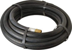 Alliance Hose & Rubber - 3/8" ID x 23/32" OD 25' Long Multipurpose Air Hose - MNPT x FNPT(Swivel) Ends, 300 Working psi, -40 to 190°F, 3/8" Fitting, Black - Exact Tool & Supply