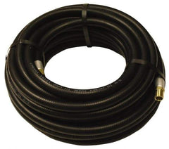 Alliance Hose & Rubber - 1-1/2" ID x 2-1/32" OD 50' Long Multipurpose Air Hose - MNPT x FNPT(Swivel) Ends, 150 Working psi, -40 to 190°F, 1-1/2" Fitting, Black - Exact Tool & Supply