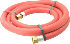 Alliance Hose & Rubber - 3/4" ID x 1-5/32" OD 10' Long Multipurpose Air Hose - MNPT x FNPT(Swivel) Ends, 300 Working psi, -40 to 190°F, 3/4" Fitting, Red - Exact Tool & Supply