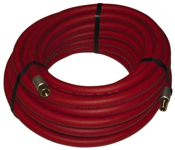 Alliance Hose & Rubber - 1-1/2" ID x 2-1/32" OD 50' Long Multipurpose Air Hose - MNPT x FNPT(Swivel) Ends, 150 Working psi, -40 to 190°F, 1-1/2" Fitting, Red - Exact Tool & Supply