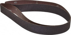 Norton - 1-1/2" Wide x 60" OAL, 40 Grit, Aluminum Oxide Abrasive Belt - Aluminum Oxide, Coarse, Coated, X Weighted Cloth Backing, Series R228 - Exact Tool & Supply