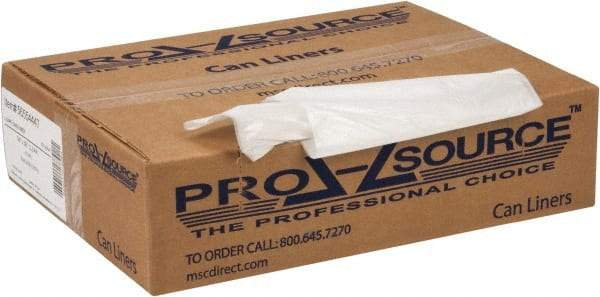 PRO-SOURCE - 0.6 mil Thick, Household/Office Trash Bags - 30" Wide x 36" High, Clear - Exact Tool & Supply