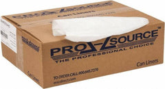 PRO-SOURCE - 0.6 mil Thick, Household/Office Trash Bags - 40" Wide x 46" High, Clear - Exact Tool & Supply