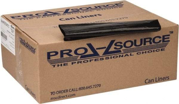 PRO-SOURCE - 1.5 mil Thick, Heavy-Duty Trash Bags - 40" Wide x 46" High, Black - Exact Tool & Supply