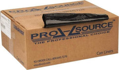 PRO-SOURCE - 1.65 mil Thick, Heavy-Duty Trash Bags - 40" Wide x 46" High, Black - Exact Tool & Supply