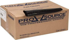 PRO-SOURCE - 1.5 mil Thick, Heavy-Duty Trash Bags - 38" Wide x 58" High, Black - Exact Tool & Supply