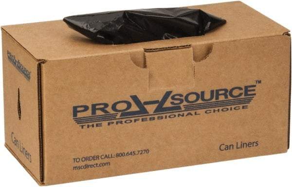 PRO-SOURCE - 1.35 mil Thick, Heavy-Duty Trash Bags - 33" Wide x 40" High, Black - Exact Tool & Supply