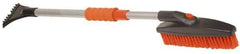 Value Collection - 42" Long Telescoping Swivel Snowbrush & Ice Scraper - Plastic/Metal - Exact Tool & Supply