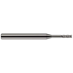 Harvey Tool - 1/32", 3/32" LOC, 1/8" Shank Diam, 1-1/2" OAL, 4 Flute, Solid Carbide Square End Mill - Exact Tool & Supply