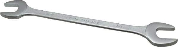 Proto - 13/16" x 7/8" Standard Extra Thin Open End Wrench - 10" OAL, Double End, Satin Finish, 15° Head Angle - Exact Tool & Supply