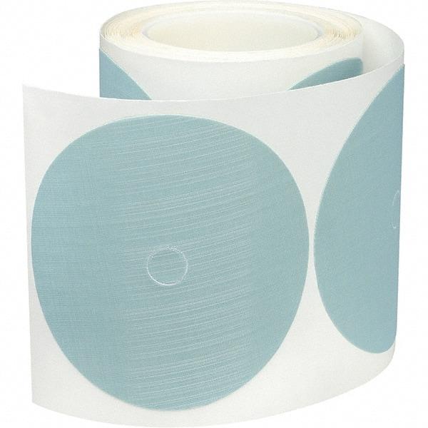 3M - 5" Diam, 10 Grit Trizact Aluminum Oxide Adhesive PSA Disc - Ultra Fine Grade, Blue, Polyester Backing, Flexible, Use with Random Orbital Sanders - Exact Tool & Supply