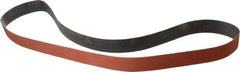 3M - 1-1/2" Wide x 60" OAL, 80 Grit, Ceramic Abrasive Belt - Ceramic, Medium, Coated, YF Weighted Cloth Backing, Wet/Dry, Series 777F - Exact Tool & Supply