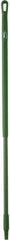 Vikan - 51 x 1-1/4" Fiberglass Squeegee Handle - European Threaded Connection, Green - Exact Tool & Supply