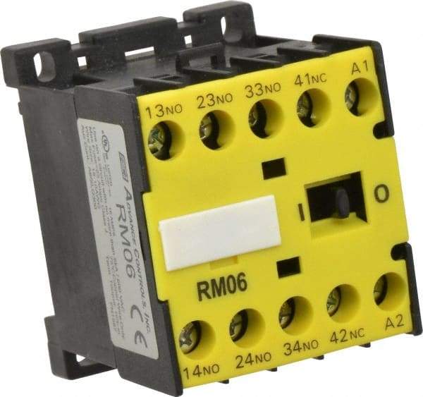 ACI - 4 Pole, 3NO/NC, 120 VAC Control Relay - 16 Amps, 600 VAC - Exact Tool & Supply