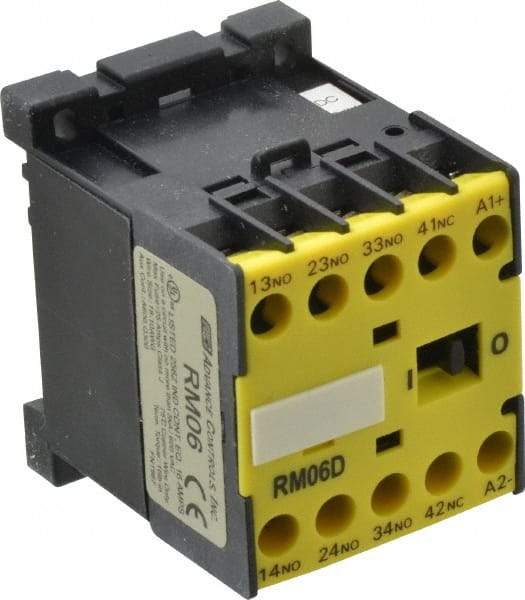 ACI - 4 Pole, 3NO/NC, 24 VAC Control Relay - 16 Amps, 600 VDC - Exact Tool & Supply