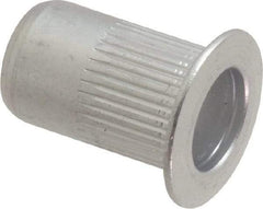 RivetKing - 0.02 to 0.13" Grip, Aluminum Standard Rivet Nut - Uncoated, Countersunk Head - Exact Tool & Supply