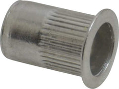 RivetKing - 0.02 to 0.13" Grip, Aluminum Standard Rivet Nut - Uncoated, Countersunk Head - Exact Tool & Supply