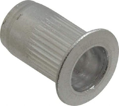 RivetKing - #10-24, 0.02 to 0.13" Grip, 19/64" Drill, Aluminum Standard Rivet Nut - Uncoated, Countersunk Head - Exact Tool & Supply