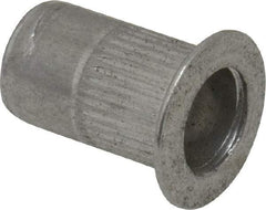 RivetKing - #10-32, 0.02 to 0.13" Grip, 19/64" Drill, Aluminum Standard Rivet Nut - Uncoated, Countersunk Head - Exact Tool & Supply