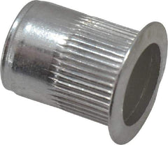 RivetKing - 5/16-18, 0.027 to 0.15" Grip, 17/32" Drill, Aluminum Standard Rivet Nut - Uncoated, Countersunk Head - Exact Tool & Supply