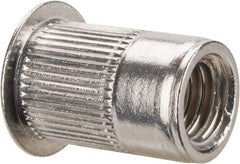 RivetKing - 3/8-16, 0.15 to 0.312" Grip, 17/32" Drill, Aluminum Standard Rivet Nut - Uncoated, Countersunk Head - Exact Tool & Supply