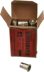 RivetKing - 5/16-18, 0.15 to 0.312" Grip, Steel Standard Rivet Nut - Zinc Yellow Dichromate Finish, Full Head Head - Exact Tool & Supply