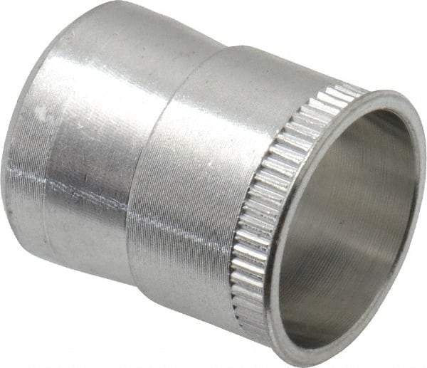 RivetKing - 5/16-18 UNC, Uncoated, Aluminum Knurled Rivet Nut Inserts - 0.531" to 0.536" Grip, 1/2" Drill Size - Exact Tool & Supply