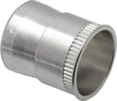 RivetKing - 5/16-18 UNC, Uncoated, Aluminum Knurled Rivet Nut Inserts - 0.531" to 0.536" Grip, 1/2" Drill Size - Exact Tool & Supply