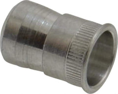RivetKing - #8-32 UNC, Uncoated, Aluminum Knurled Rivet Nut Inserts - 0.266" to 0.271" Grip, 1/4" Drill Size - Exact Tool & Supply
