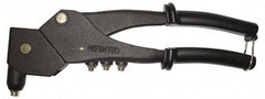 RivetKing - Swivel Head Hand Riveter - 3/32 to 3/16" Rivet Capacity - Exact Tool & Supply