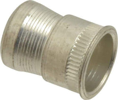RivetKing - M5x0.80 Metric Coarse, Zinc-Plated, Steel Knurled Rivet Nut Inserts - 0.02" to 0.13" Grip, 9/32" Drill Size - Exact Tool & Supply