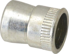 RivetKing - #10-24 UNC, Zinc-Plated, Steel Knurled Rivet Nut Inserts - 0.297" to 0.302" Grip, 9/32" Drill Size - Exact Tool & Supply