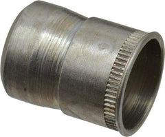 RivetKing - 3/8-16 UNC, Zinc-Plated, Steel Knurled Rivet Nut Inserts - 0.594" to 0.599" Grip, 9/16" Drill Size - Exact Tool & Supply