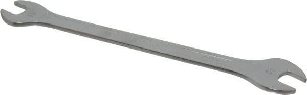 Facom - 12mm x 13mm Standard Extra Thin Open End Wrench - 8-17/64" OAL, Double End, Satin Finish, 15° Head Angle - Exact Tool & Supply
