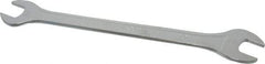 Facom - 14mm x 15mm Standard Extra Thin Open End Wrench - 8-17/64" OAL, Double End, Satin Finish, 15° Head Angle - Exact Tool & Supply