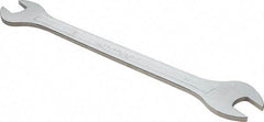 Facom - 16mm x 17mm Standard Extra Thin Open End Wrench - 9-51/64" OAL, Double End, Satin Finish, 15° Head Angle - Exact Tool & Supply