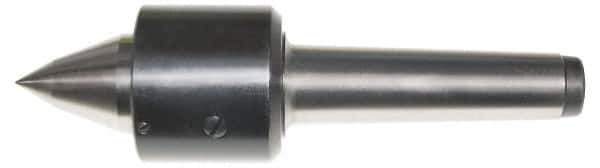 Interstate - MT3 Taper Shank Shank, 1.85" Head Diam, 704 Lb Capacity, Live Center - 5,000 Max RPM, 1.181" Point Diam, 1.81" Point Len, 704 Lb Max Workpc, Long Point - Exact Tool & Supply