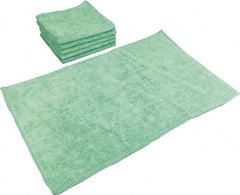 PRO-SOURCE - Reusable Microfiber Wipes - Packet, 16" x 27" Sheet Size, Green - Exact Tool & Supply