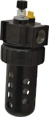 Parker - 3/4" NPT, 150 Max psi Standard Micro Mist Lubricator - Polycarbonate Bowl with Sight Glass, Zinc Body, 90 CFM, 125°F Max Temp, 3.24" Wide x 9.27" High - Exact Tool & Supply