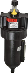 Parker - 3/4" NPT, 250 Max psi Standard Micro Mist Lubricator - Metal Bowl with Sight Glass, Zinc Body, 90 CFM, 175°F Max Temp, 3.24" Wide x 9.27" High - Exact Tool & Supply