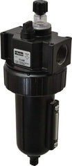 Parker - 3/4" NPT, 250 Max psi Standard Mist Lubricator - Metal Bowl with Sight Glass, Zinc Body, 90 CFM, 175°F Max Temp, 3.24" Wide x 9.27" High - Exact Tool & Supply