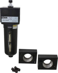 Parker - 1 1/2" NPT, 250 Max psi Heavy Duty Mist Lubricator - Metal Bowl with Sight Glass, Zinc Body, 260 CFM, 175°F Max Temp, 5.6" Wide x 11.81" High - Exact Tool & Supply