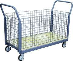 Jamco - 1,200 Lb Capacity Platform Truck - Steel Deck, 60" OAW, 10" Platform Height - Exact Tool & Supply