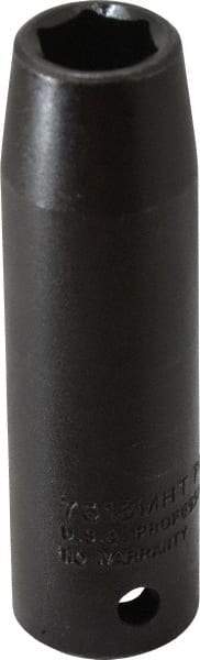 Proto - 1/2" Drive 13mm Deep Thin Wall Impact Socket - 6 Points, 3-1/4" OAL - Exact Tool & Supply