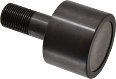 Accurate Bushing - 2-1/4" Roller Diam x 1-11/16" Width, 7/8" Stud Diam x 2" Length, Plain Load Roller - Steel, 1-1/8" Thread Length, 7/8-14 Thread, 3,490 Lb Dynamic Cap, 2,000 Lb Static Cap - Exact Tool & Supply