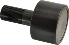 Accurate Bushing - 2-1/2" Roller Diam x 1-11/16" Width, 1" Stud Diam x 2-1/4" Length, Plain Load Roller - Steel, 1-1/2" Thread Length, 1-14 Thread, 5,120 Lb Dynamic Cap, 3,120 Lb Static Cap - Exact Tool & Supply