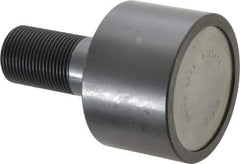 Accurate Bushing - 3" Roller Diam x 2" Width, 1-1/4" Stud Diam x 2-1/2" Length, Plain Load Roller - Steel, 1-3/4" Thread Length, 1-1/4-12 Thread, 14,300 Lb Dynamic Cap, 16,000 Lb Static Cap - Exact Tool & Supply