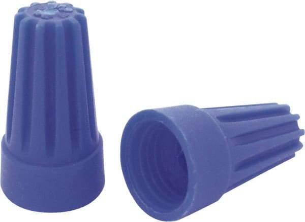 Ideal - 3, 20 to 3, 16 AWG, 300 Volt, Flame Retardant, Standard Twist on Wire Connector - Blue, 221°F - Exact Tool & Supply